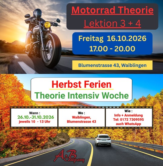 Informationen / Ferienkurs / Motorrad Theorie / ASF Seminar Informationen / Ferienkurs / Motorrad Theorie / ASF Seminar